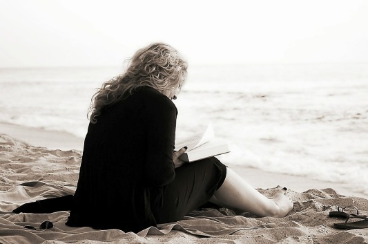 read-on a beach